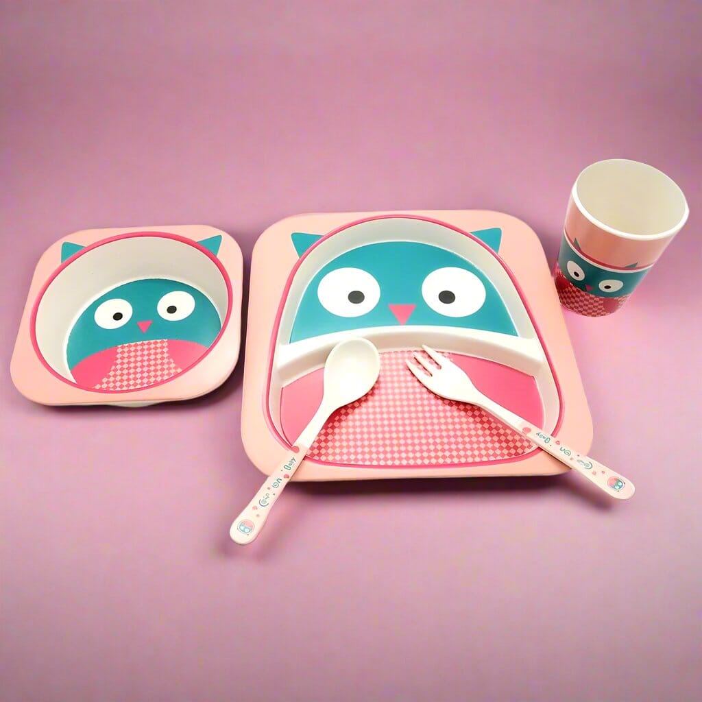 Vaisselle Bebe - BambooKid™ - Hibou - Espace Coco