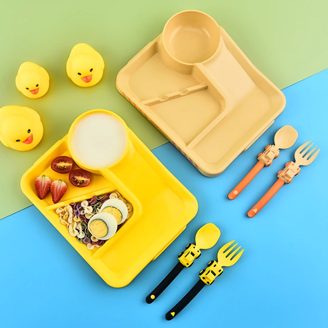 Vaisselle Bebe - CoursePlate™ - Jaune - Espace Coco