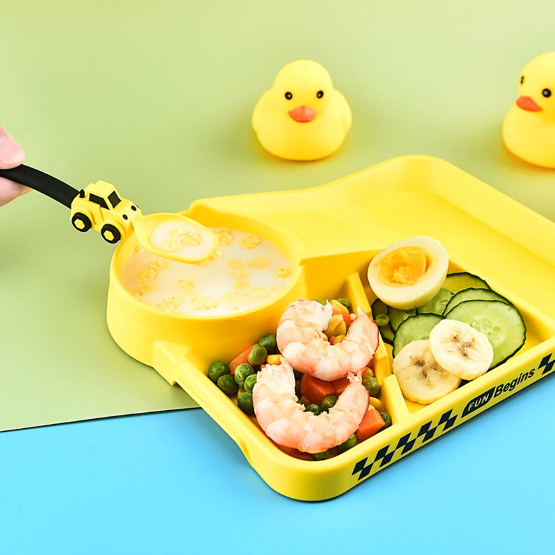 Vaisselle Bebe - CoursePlate™ - Jaune - Espace Coco