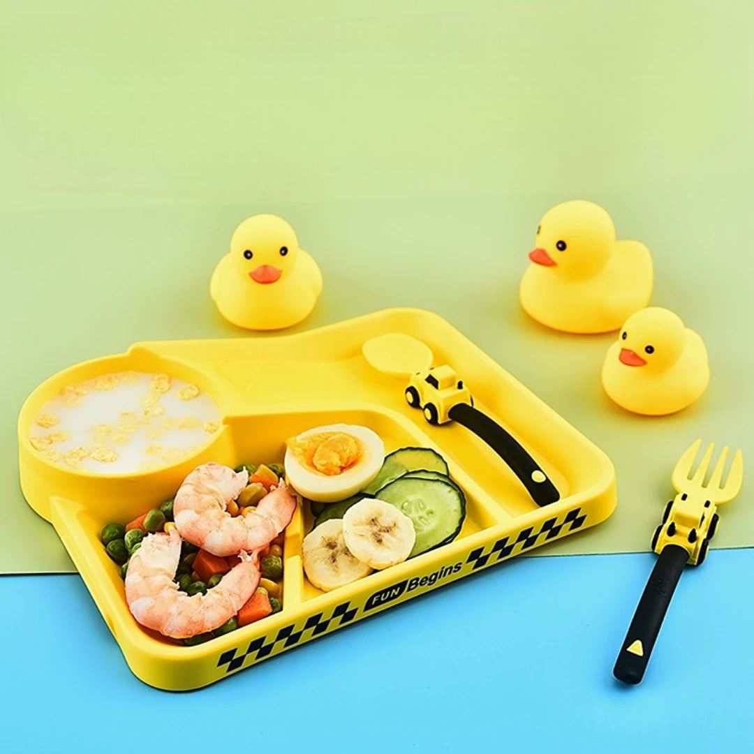 Vaisselle Bebe - CoursePlate™ - Jaune - Espace Coco