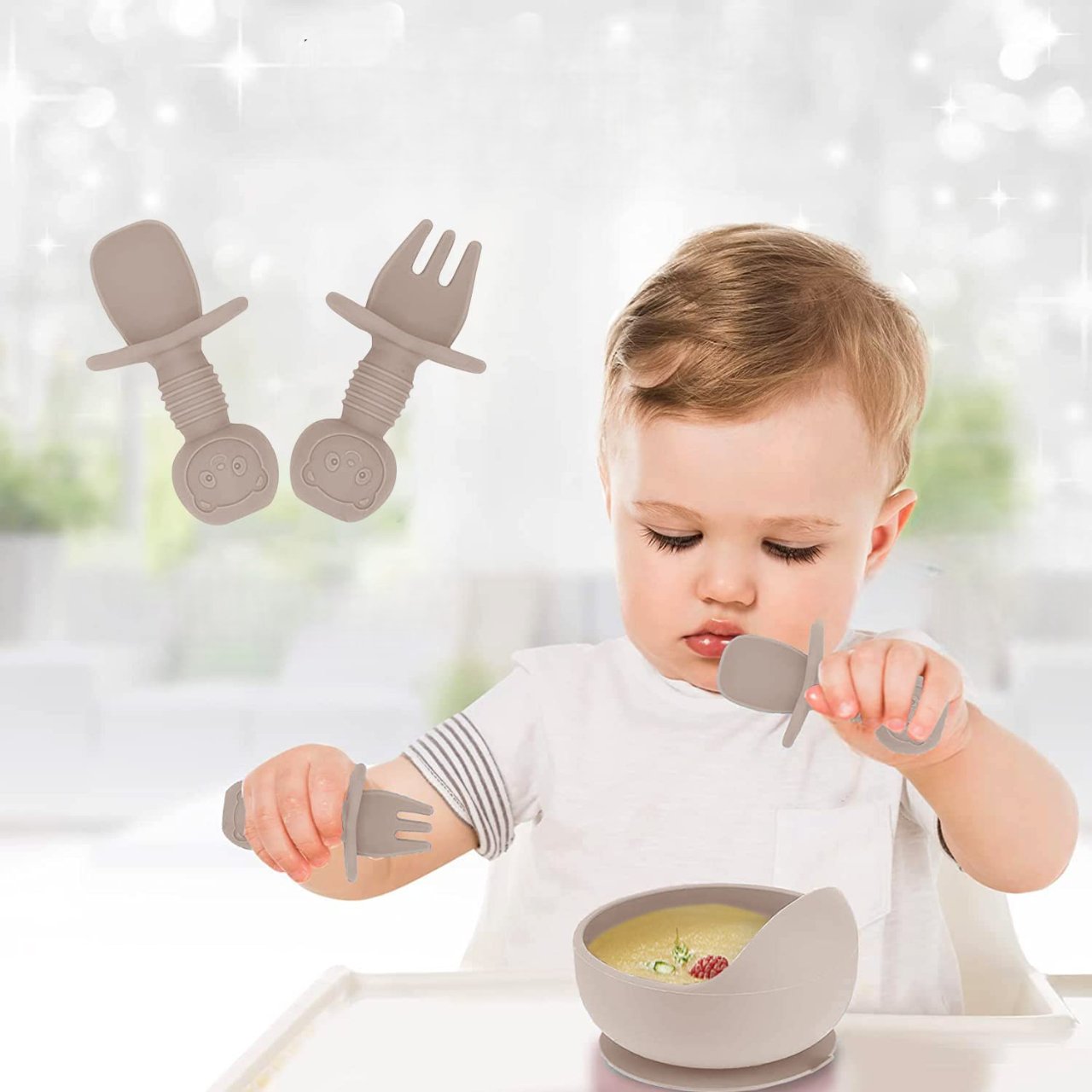 Vaisselle Bebe - TablewareBabySet™ - Beige - Espace Coco