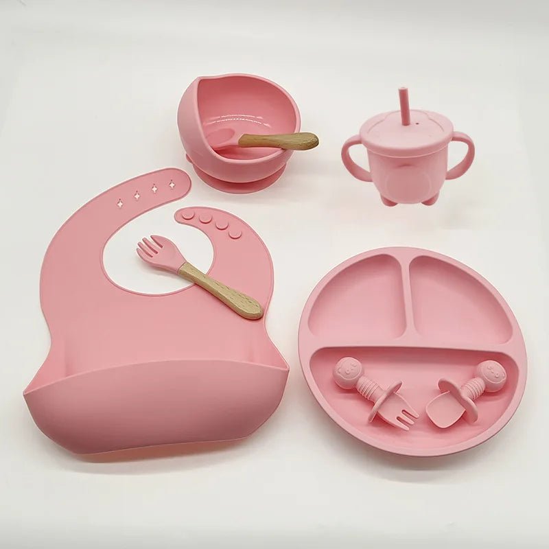Vaisselle Bebe - TablewareBabySet™ - Rose - Espace Coco