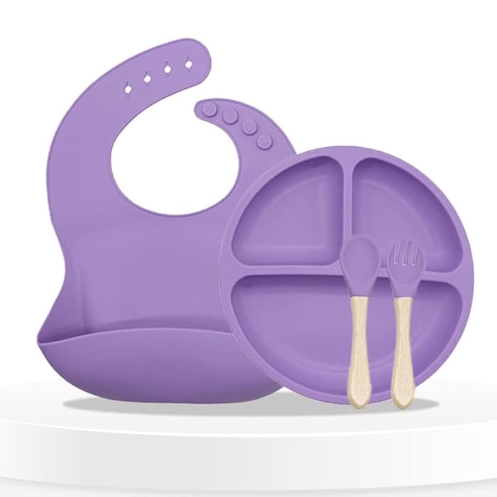 Vaisselle Bebe - TablewareBabySet™ - Violet - Espace Coco